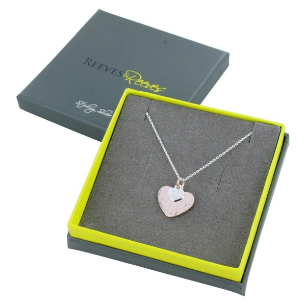 Sterling Silver Love Heart Necklace - Reeves & Reeves