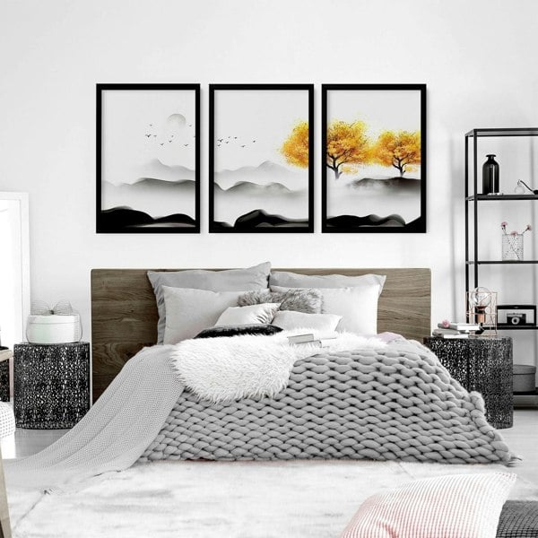 Wall art Japan | set of 3 wall art prints for bedroom