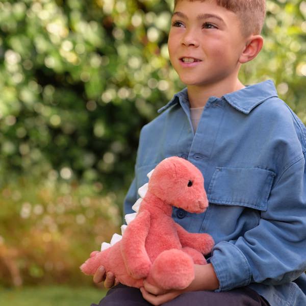 Charlie Bears Stevie Stegosaurus - Bear & Me Marmalade Orange M Stuffed Animal Dinosaur Plush Toy