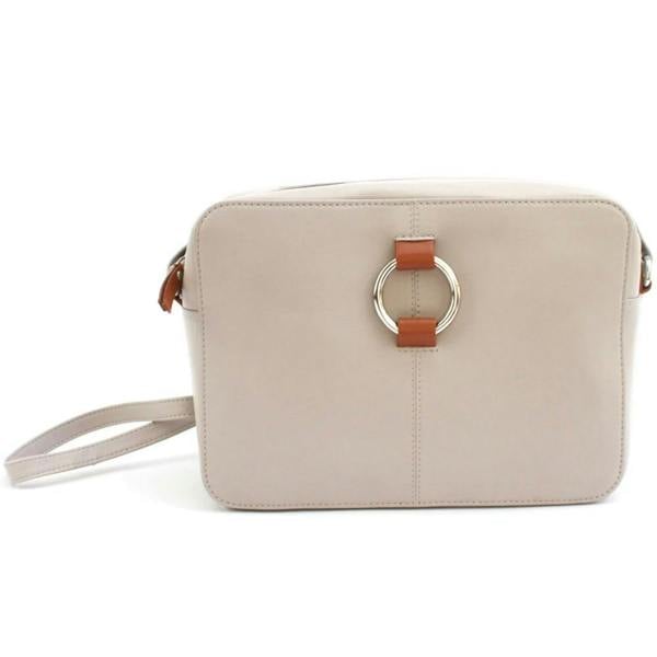 Eastern Counties Leather Womens Helen Leather Handbag - Ivory/Tan