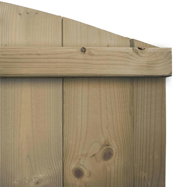 3 pack fence panel dome top tongue & groove semi-braced [w.6ft x h.2ft] 1