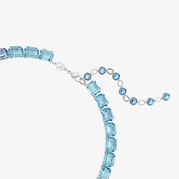 Swarovski Millenia Rhodium Plated Blue Gradient Necklace 5694136
