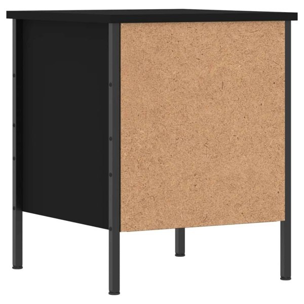 Berkfield Bedside Cabinet Black 40x42x50 cm Engineered Wood