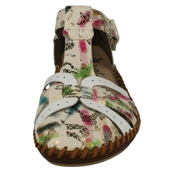 Rieker Ladies Rieker Cut Out Detailed T-Bar Summer Shoes M1650