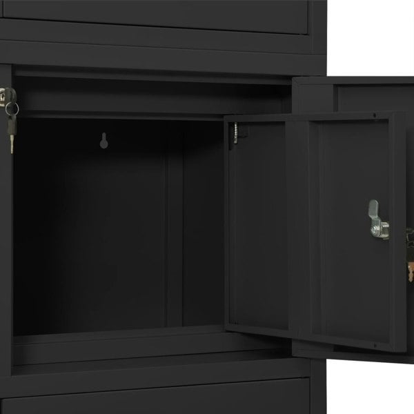 Berkfield Office Cabinet Anthracite 90x40x180 cm Steel