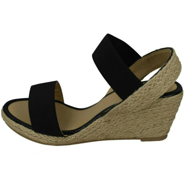 Savannah Ladies Savannah High Rope Wedge Sandals F10865