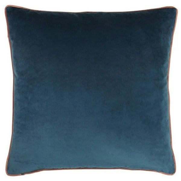 Paoletti Meridian Cushion Cover - Petrol/Blush