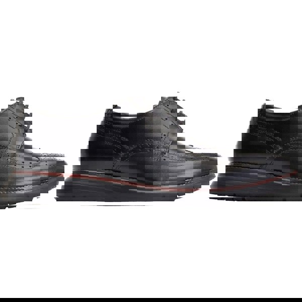 Base London Flight Leather Men's Black Brogues Shoes