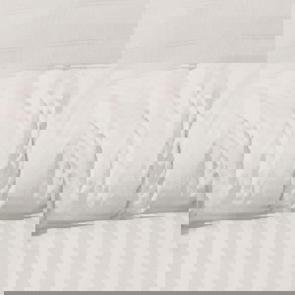 Smart Living Satin Stripe Duvet Cover With Pillowcases - White