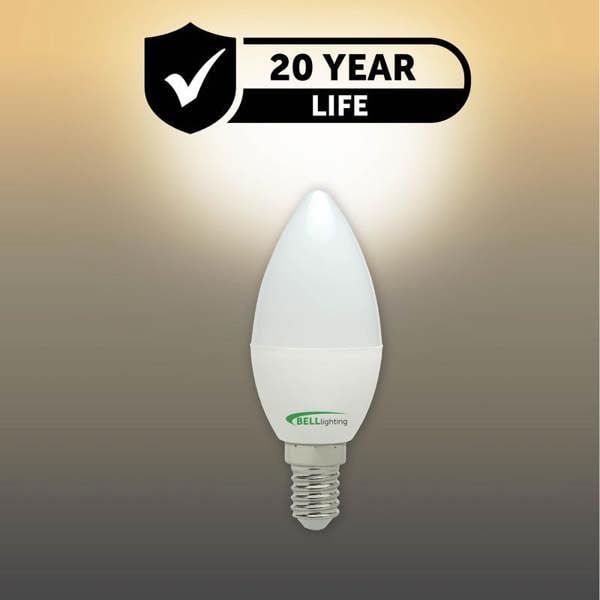 BELL Lighting Dimmable E14 LED Candle 4.7W Energy Saving Light Bulbs