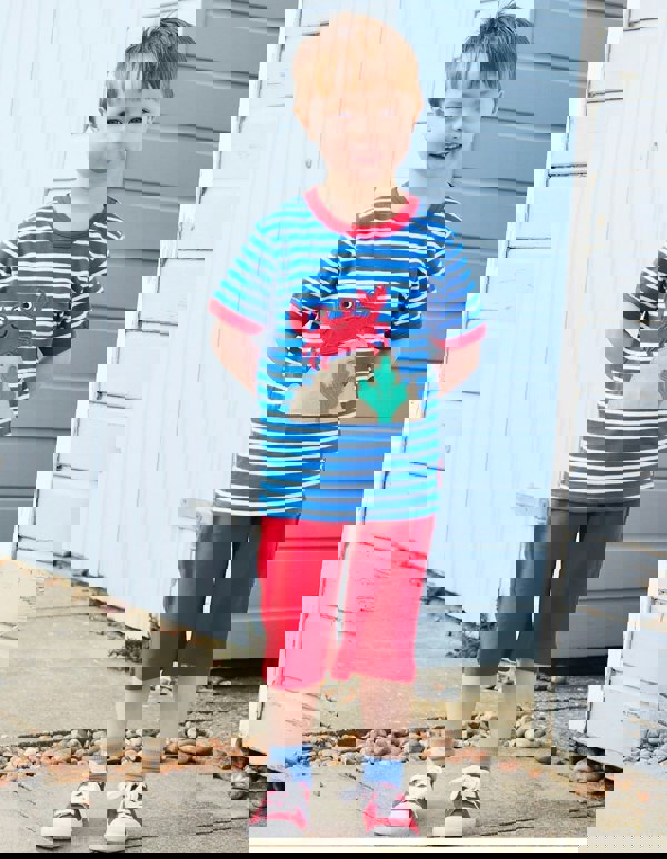 Organic Crab Applique T-Shirt - Toby Tiger UK Retail