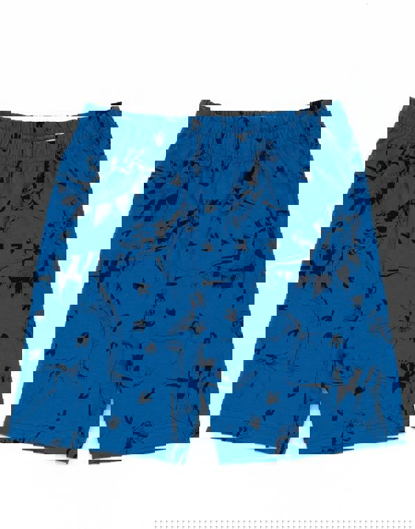 Jurassic World Boys Blue Scattered Dino Print Short Sleeve Short Leg Pyjama Set