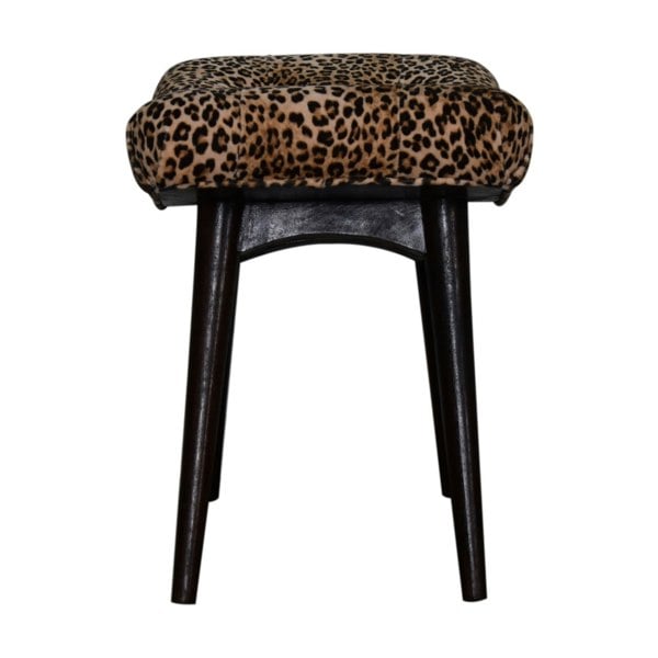 Artisan Furniture Leopard Print Curved Bench