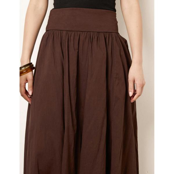 Blue Vanilla Godet Hem Jersey Waist Skirt