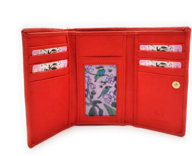 SADDLER RUBY Real Leather Designer RFID Ladies Wallet with Zip | Gift Boxed