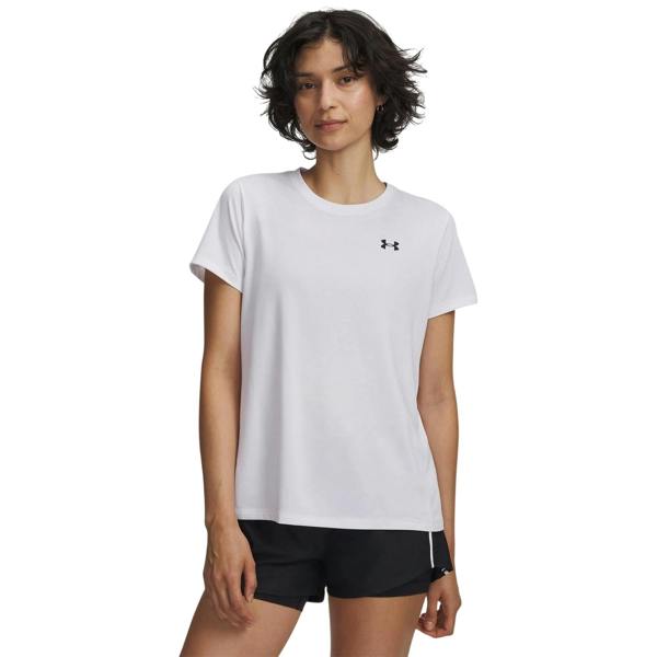 Under Armour Womens/Ladies Tech T-Shirt - White/Black - 