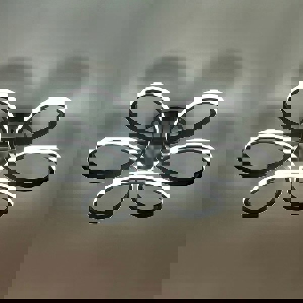 Black Frame Modern Dimmable/White LED Chandelier Ceiling Light Ceiling Light Fixtures Living and Home