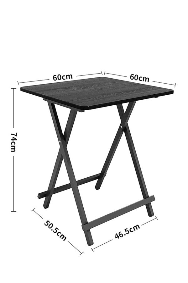 Living and Home Folding Wooden Dining Table 60x60cm