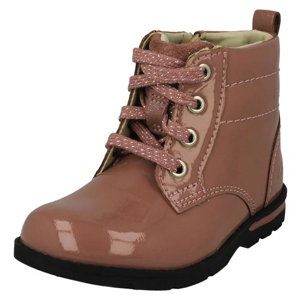 Clarks Girls Clarks Lace Detail Zip Up Ankle Boots Dabi Lace