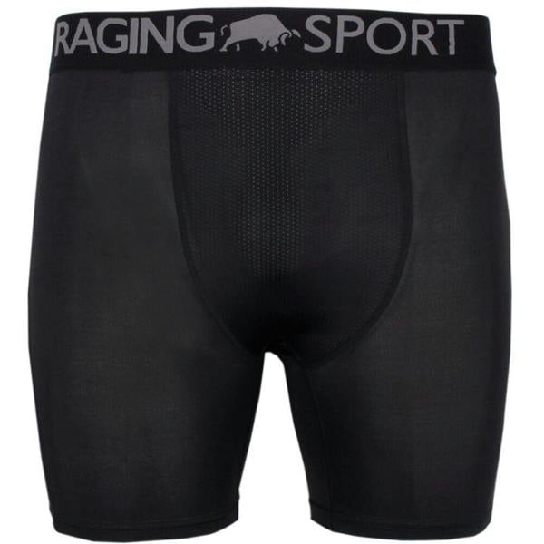 Raging Bull Mens Compression Shorts - Black