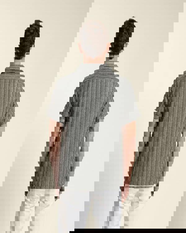 Larsson & Co Twill Textured Short Sleeve Shirt