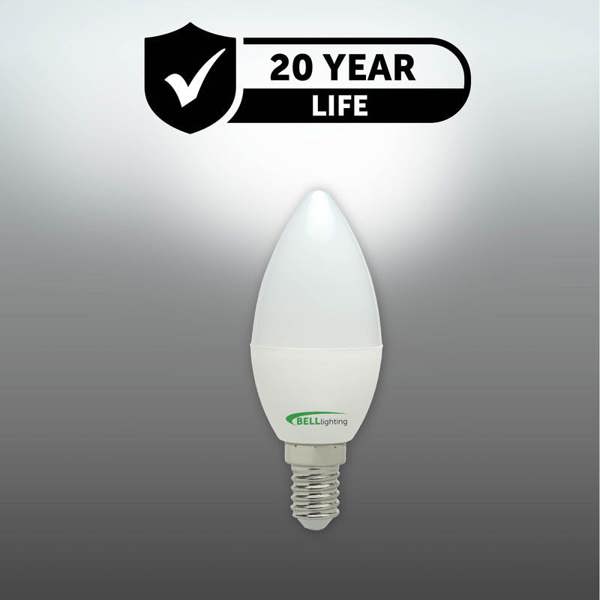 BELL Lighting Dimmable E14 LED Candle 4.7W Energy Saving Light Bulbs