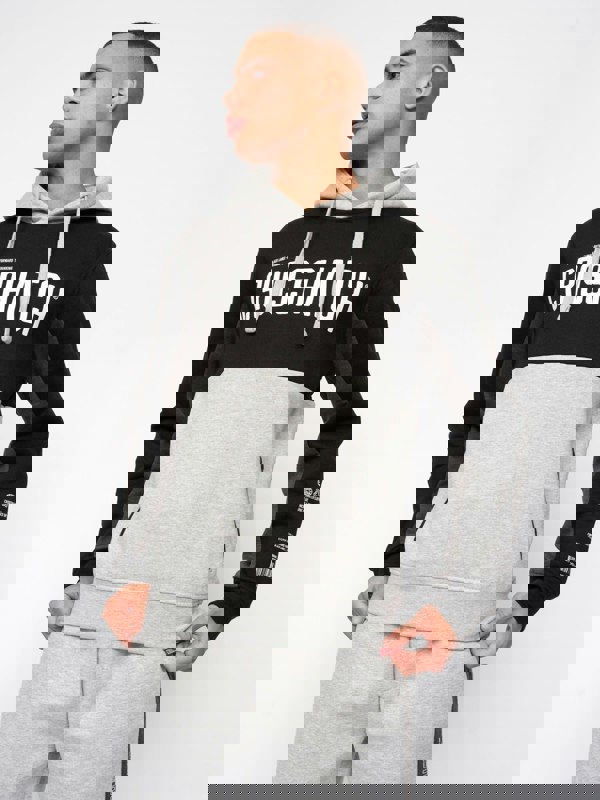 Crosshatch Compounds Hoodie Black/Grey Marl