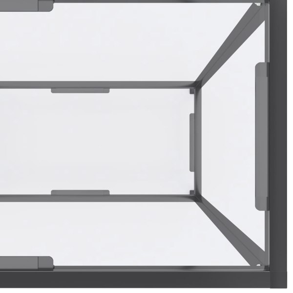 Berkfield Console Table Transparent 180x35x75.5 cm Tempered Glass