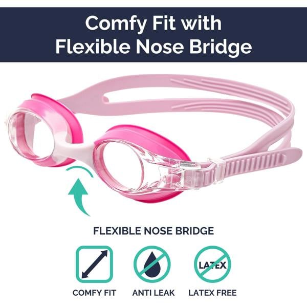 Limmys Premium Kids Swim Goggles - Pink