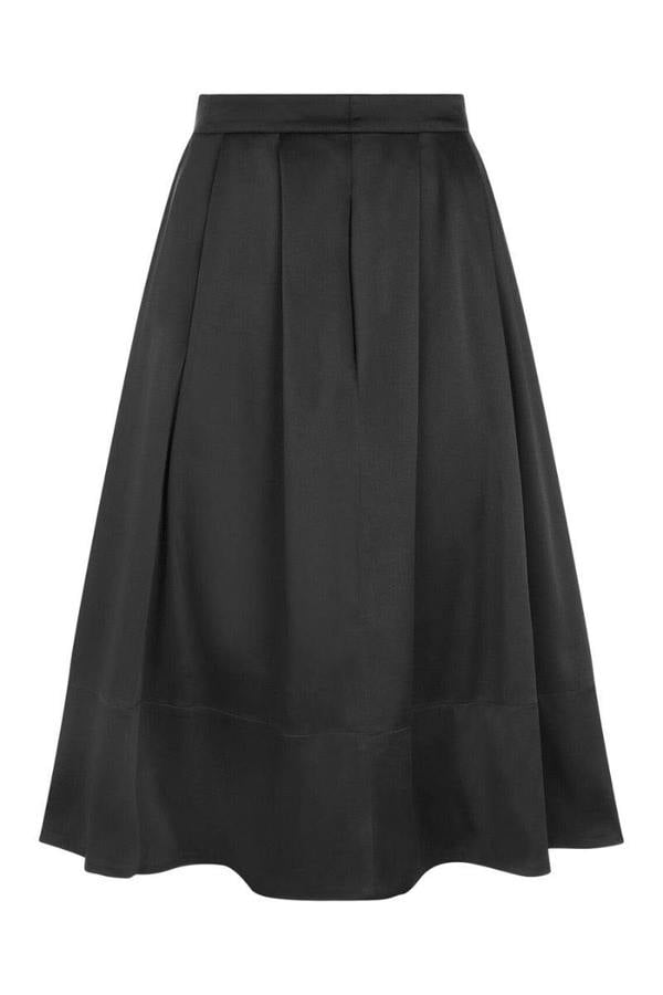HotSquash Box pleat silky skirt