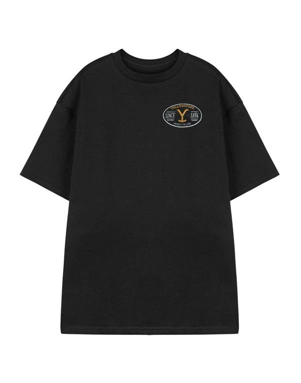 Yellowstone Mens Black Ride For The Brand Short Sleeved T-Shirt