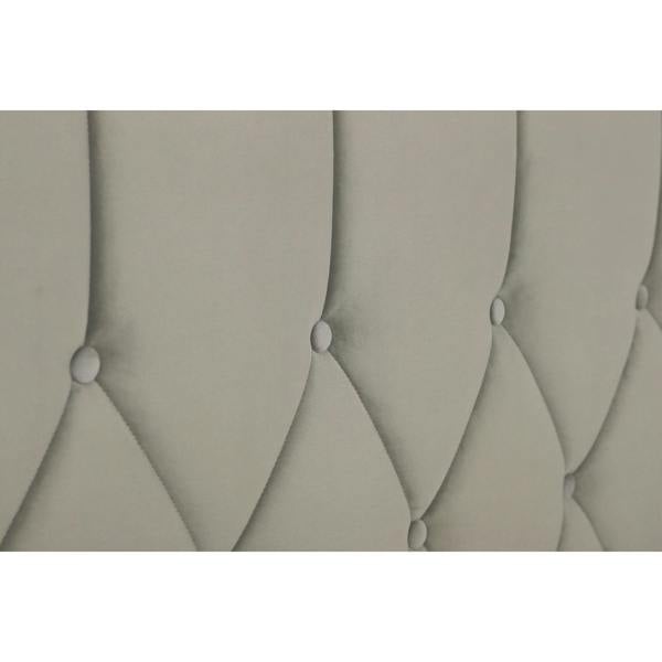 TJ's Furniture Mayfair Double Silver Ottoman LED Bedframe