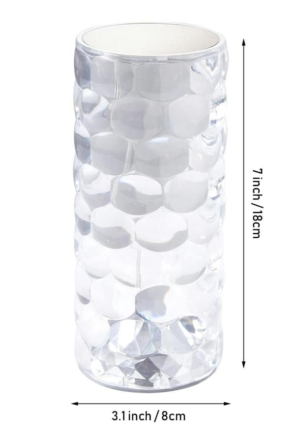 Living and Home Crystal Diamond RGB LED Table Lamp with Remote Control