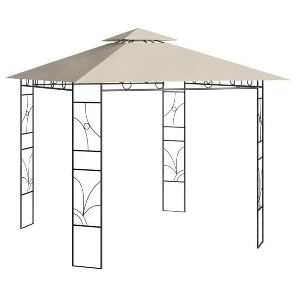 Berkfield Gazebo 3x3x2.7 m Cream 160 g/ma_