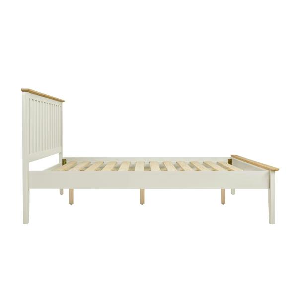 Statement Furniture Pembroke Modern Wooden Bed Frame with Slatted Headboard Double King