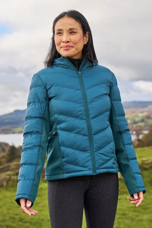 Mountain Warehouse Womens/Ladies Turbine Padded Soft Shell Jacket - Teal