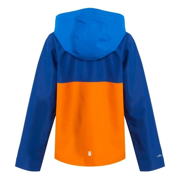 Regatta Childrens/Kids Hanleigh Waterproof Jacket - Oxford Blue/New Royal/Persimmon