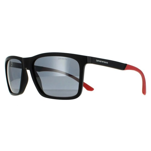 Emporio Armani Sunglasses EA4170 50426G Matte Black Light Grey Mirror
