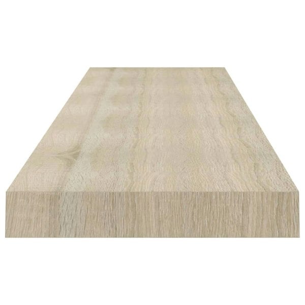Berkfield Floating Wall Shelf Oak 120x23.5x3.8 cm MDF
