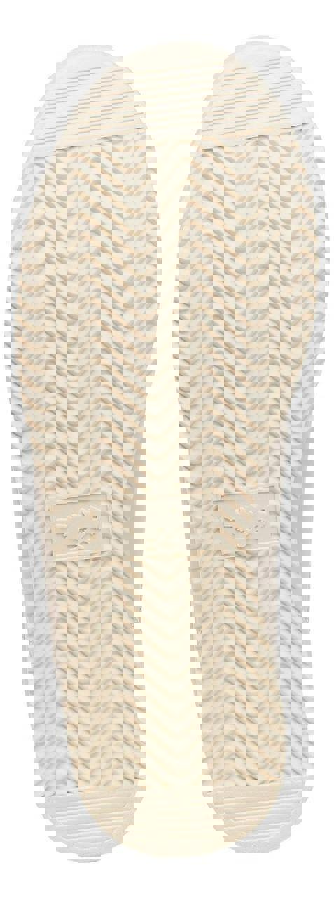 Rocket Dog Bolt Womens Casual Smart Lace Up Shoes Trainers, view of the beige sole with a chevron pattern and embossed logo.