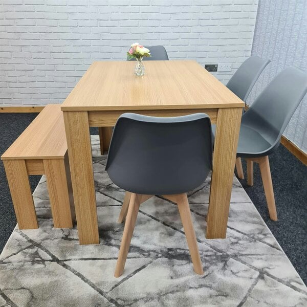 Kosy Koala Dining Table Set with 4 Chairs Dining Room and Kitchen table set of 4, and Bench