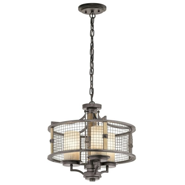 3 Bulb Chandelier Hanging Pendant LIght Anvil Iron LED E27 100W Bulb Loops
