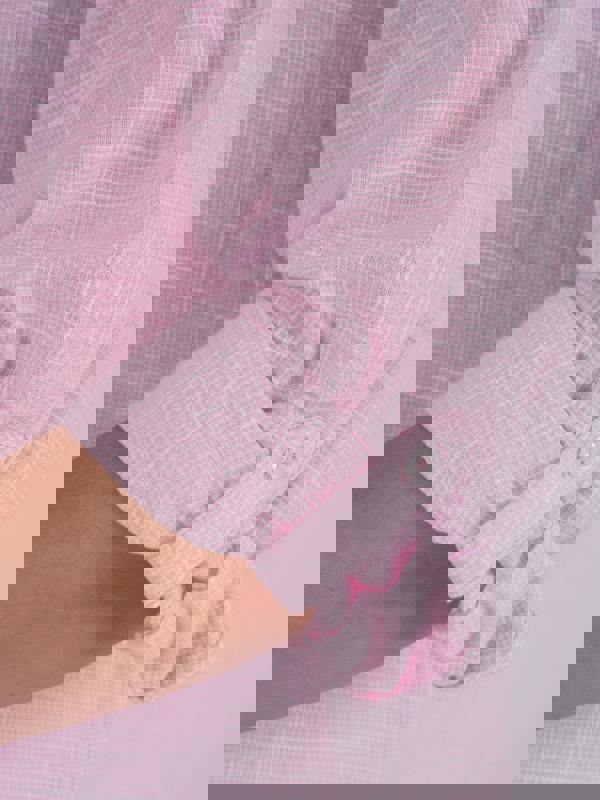 PennyPlain Collared Microcheck  Shirt - Rose