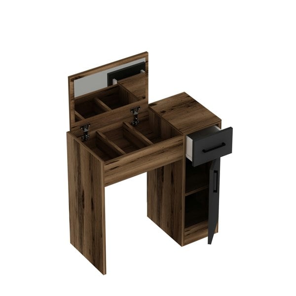 Destina Home Agnes Freestanding Makeup Vanity Table with Mirror