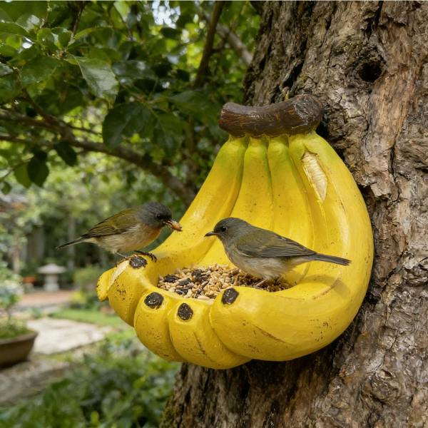 Leaper Creative Banana Shaped Bird Feeder