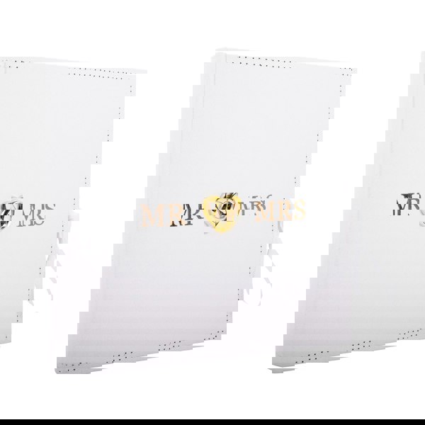 Beautiful Ivory Suede Wedding Album Holding 160 4" x 6" Photos with Gold Hearts Image 1