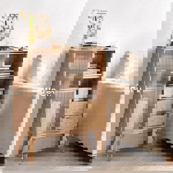 Iris Sideboard with Glass Door and Drawer, Oak-Rit Concept-Rit Concept