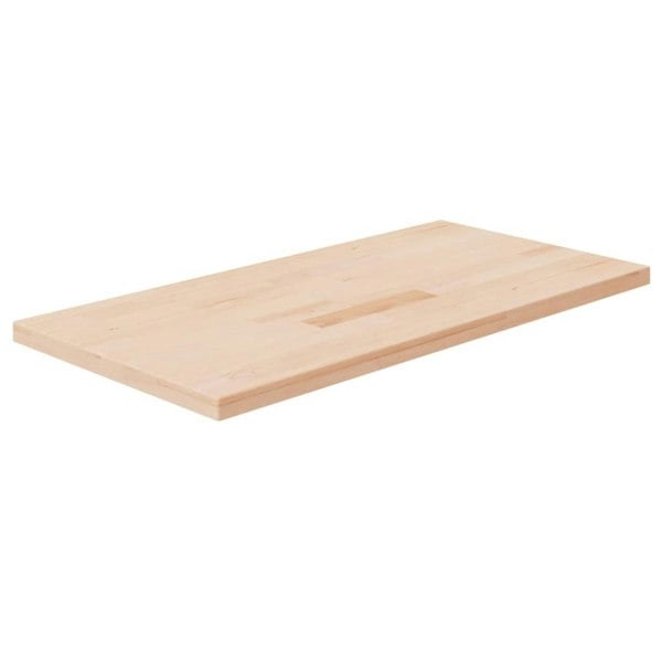 Berkfield Bathroom Countertop 100x50x2.5 cm Untreated Solid Wood