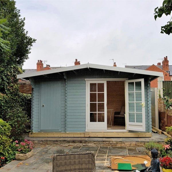 Shire Bourne 14Gx10 Log Cabin 19mm Cladding - Best Shed