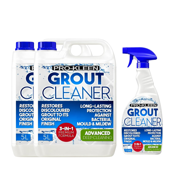 ProKleen 10L + 750ml Pro-Kleen Tile Grout Cleaner Restorer Reviver for Kitchen and Bathroom